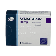 Viagra 50 mg com 4 comprimidos revestidos por filme da Pfizer