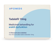 Tadalafil förpackning 10 mg 12 filmdragerade tabletter