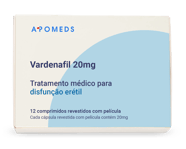 Vardenafil 20 mg com 12 comprimidos revestidos