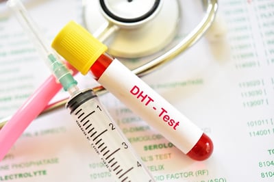 Blutprobe für DHT-Test