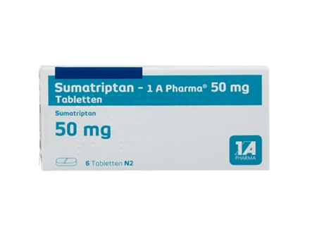 Sumatriptan 50mg, 6 Tabletten von 1A Pharma