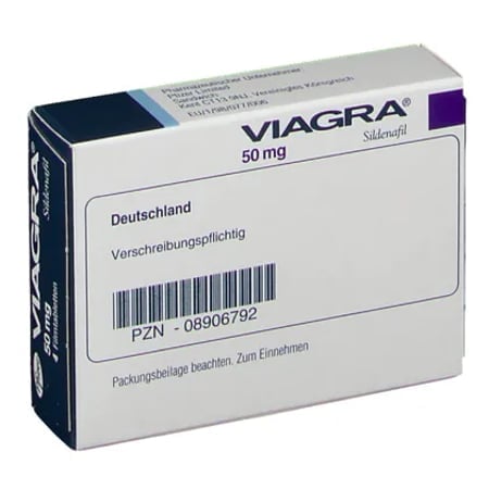 Baksidan av förpackningen Viagra 50mg 4 filmdragerade tabletter