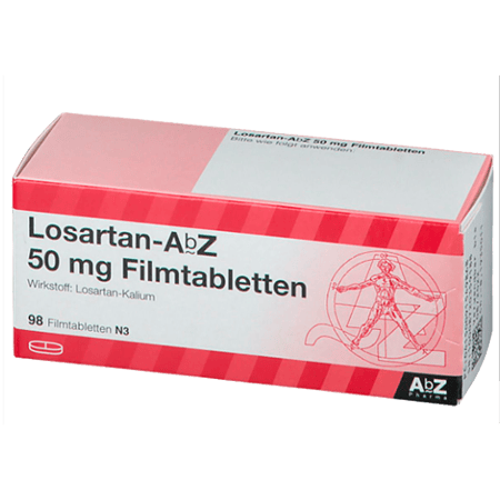 Losartan 50 mg mit 98 tabletten von AbZ