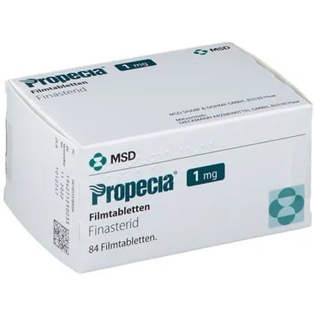 Packung Propecia 1 mg mit 84 Filmtabletten von MSD