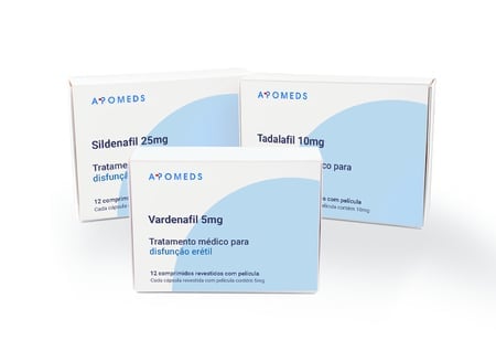 Sildenafil 25 mg, Tadalafil 10 mg, Vardenafil 5 mg