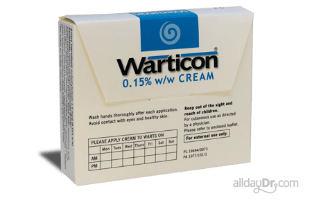 Warticon 0.15% w/w 5mg Creme