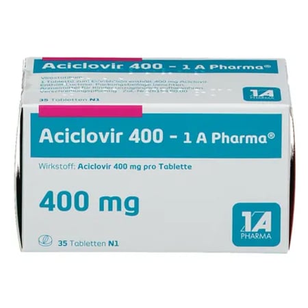 Aciclovir 400 mg 35 Tabletten von 1A Pharma