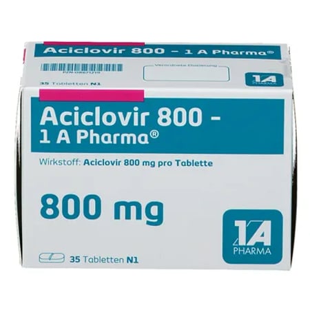 Aciclovir 800 mg 35 Tabletten von 1A Pharma