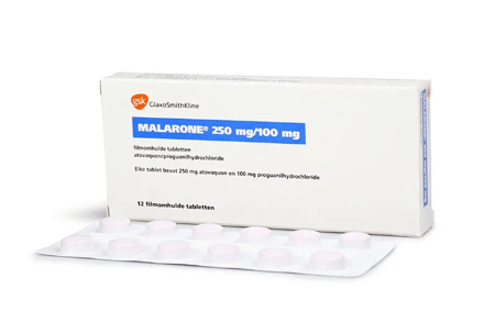 Malarone 250 mg 12 filmdragerade tabletter