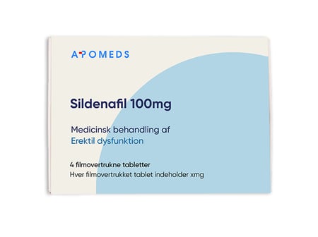 Sildenafil 100 mg 4 filmovertrukne tabletter