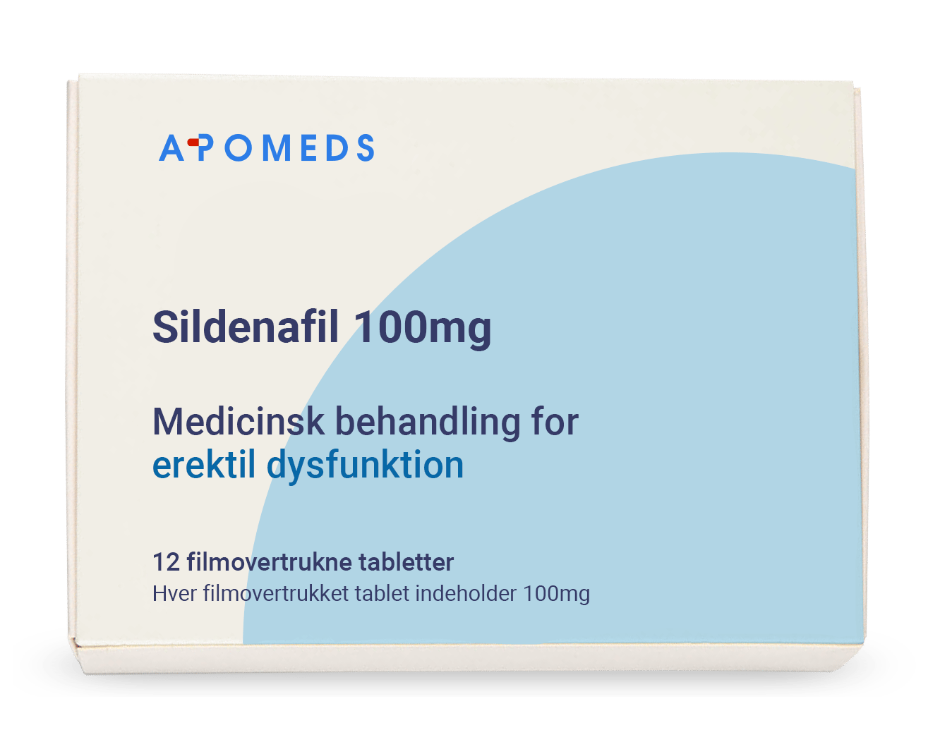 Sildenafil förpackning 100 mg 12 filmdragerade tabletter