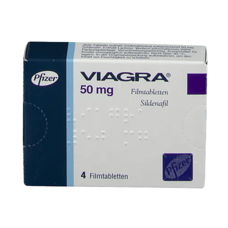Viagra 50 mg com 4 comprimidos revestidos por filme da Pfizer