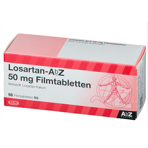 Losartan 50 mg mit 98 tabletten von AbZ