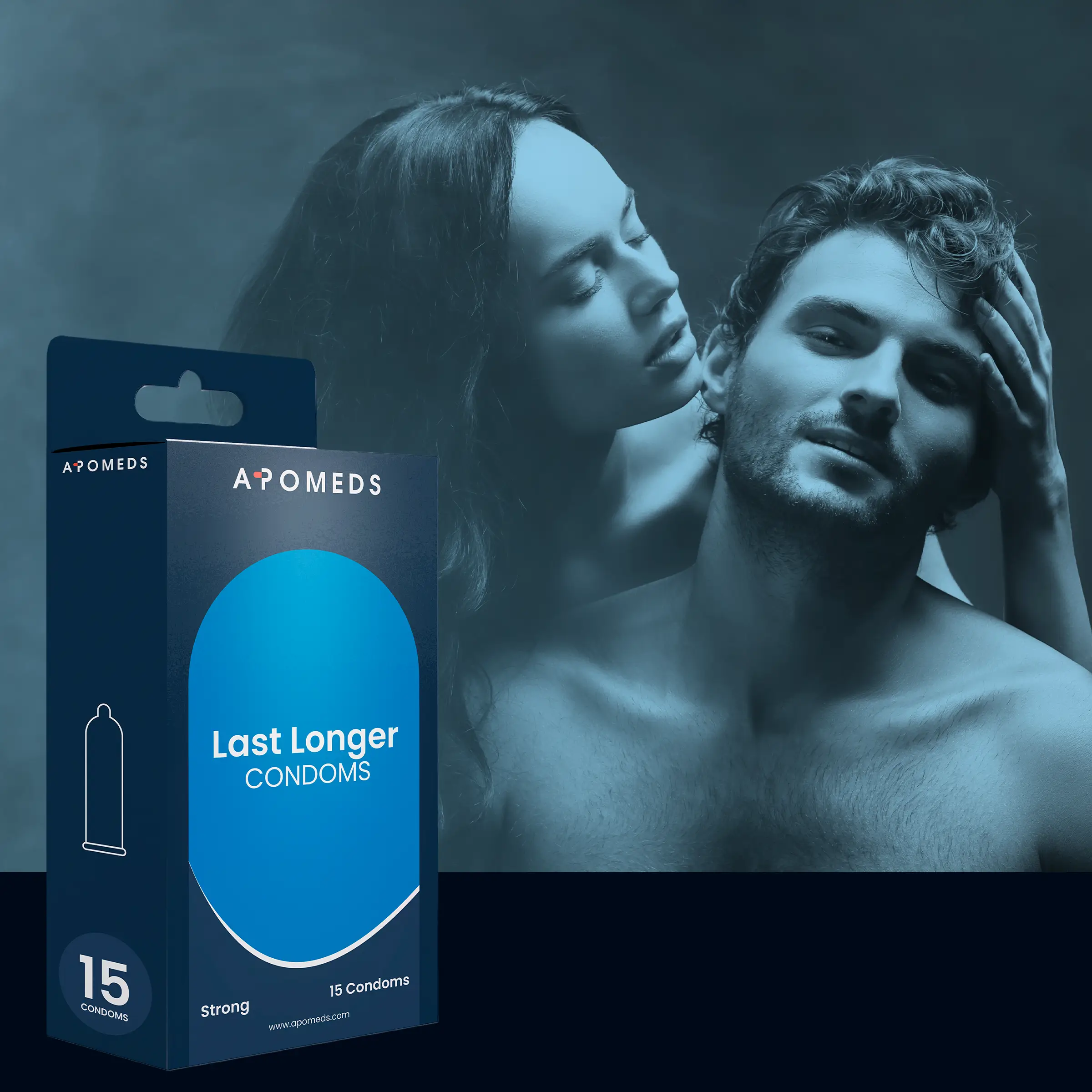 LastLonger Condoms, 15 Kondomer förpackning
