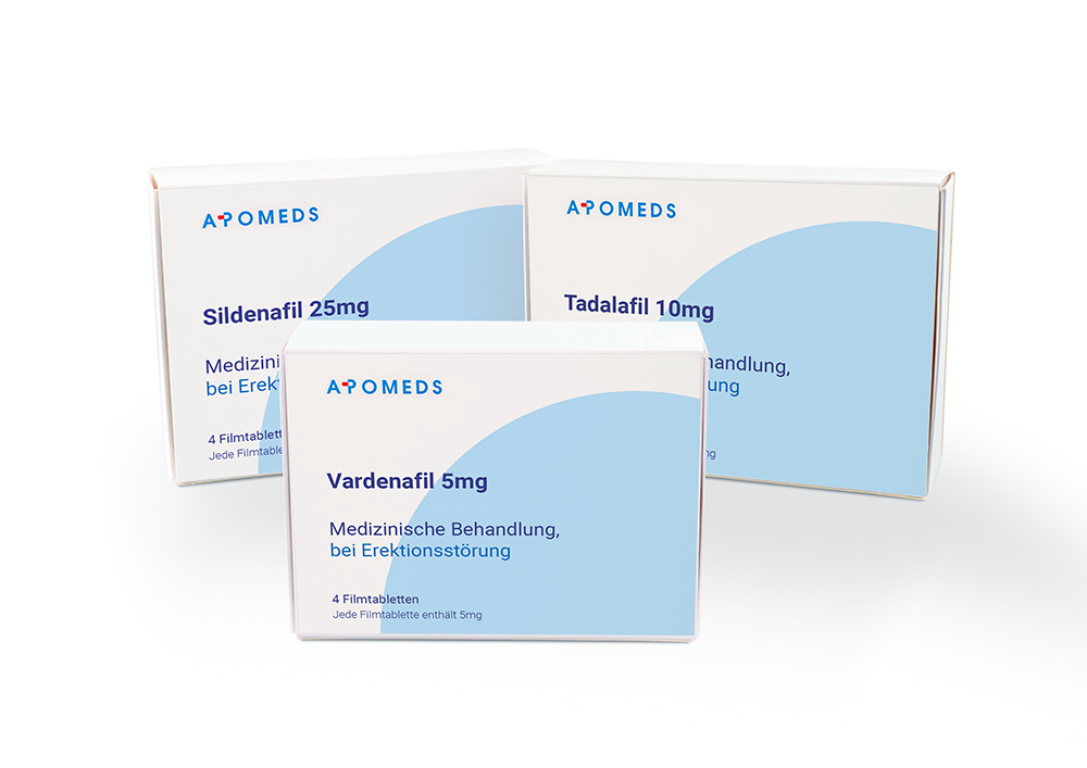 Probepackung Sildenafil 25mg, Tadalafil 10mg, Vardenafil 5mg