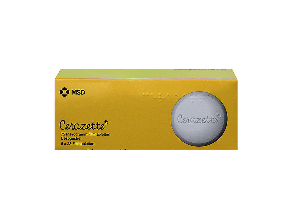 Cerazette 75 Mikrogramm, 6x28 Filmtabletten von MSD