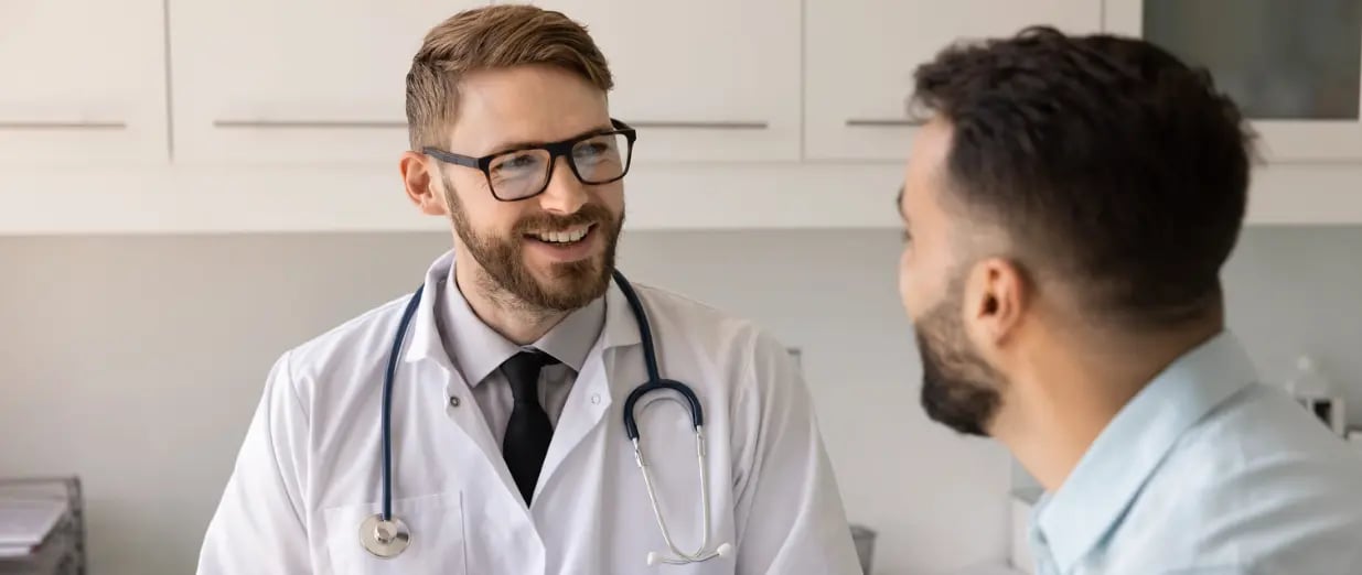 Doctor consulting with a patient during a medical appointment