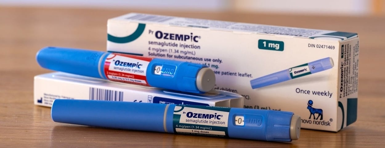 Ozempic Semaglutid-injektionspenne og -pakninger
