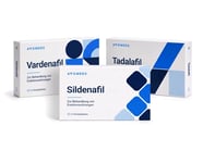 Packungs-Sortiment: Sildenafil, Tadalafil und Vardenafil