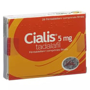 Une boîte de Cialis Daily 5 mg contenant 4 comprimés pelliculés