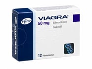 Eine Packung Viagra 50 mg mit 12 Tabletten