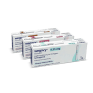 Wegovy FlexTouch, boîtes de différents dosages