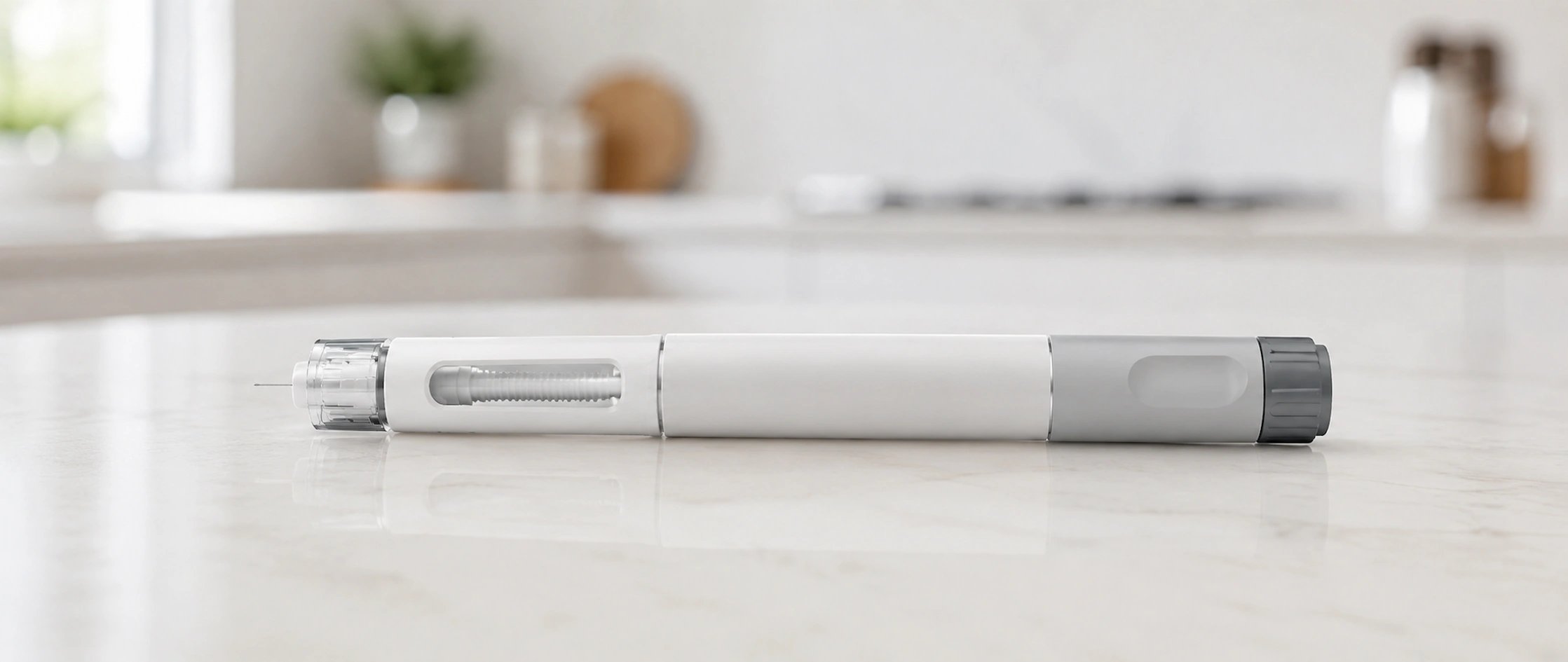 An injection pen on the table