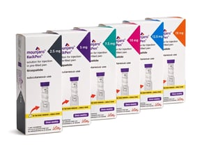 Mounjaro packs in all available dosages