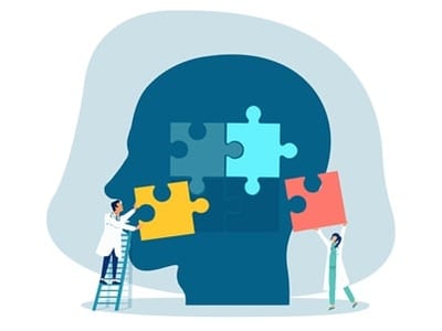 Psychologen, die einem Patienten helfen, ein psychologisches Problem zu lösen