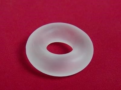 Penisring i vitt silikon för erektion