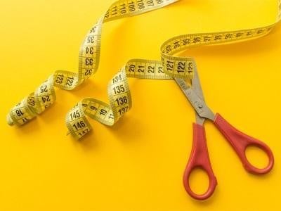 Scissors and tape measure