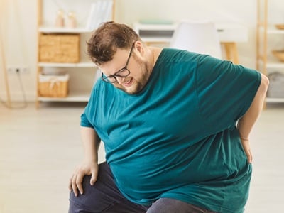 &Uuml;bergewichtiger Mann 