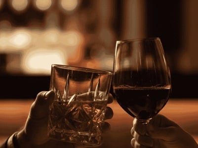 Verschiedene alkoholische Getränke