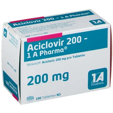 Aciclovir 200 mg, 100 Tabletten von 1A Pharma