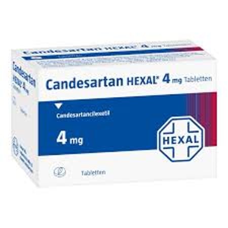 Eine Packung Candesartan Hexal 4 mg mit 98 Tabletten