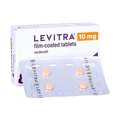 Levitra 10 mg com 8 comprimidos revestidos