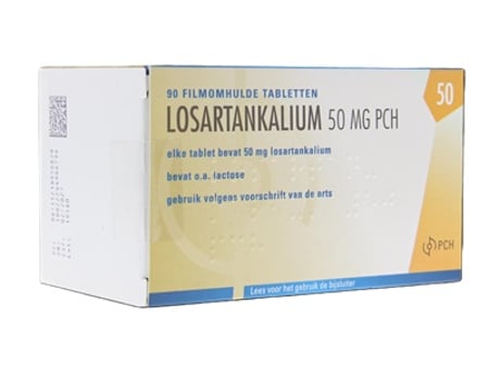 Losartan-Kalium 50 mg Packung mit 90 Filmtabletten