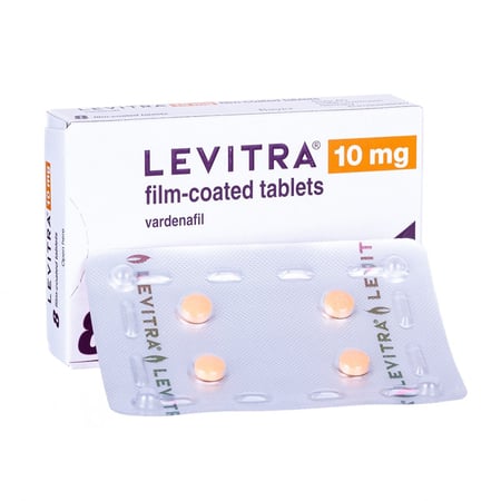 Packung Levitra 10 mg 8 Filmtabletten von Bayer