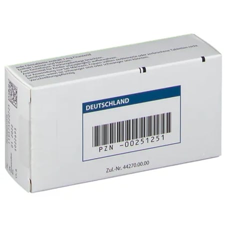 Rückseite der Packung Propecia 1 mg