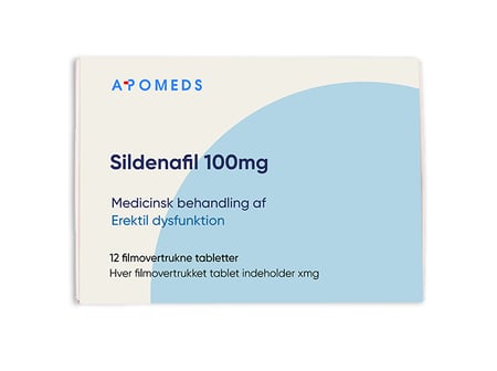 Sildenafil 100 mg 12 filmovertrukne tabletter