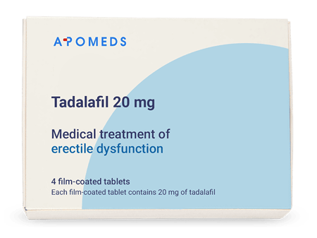 Tadalafil 20 mg 4 tablets