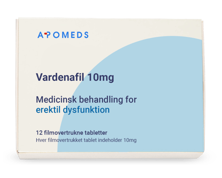 Vardenafil förpackning 10 mg 12 filmdragerade tabletter