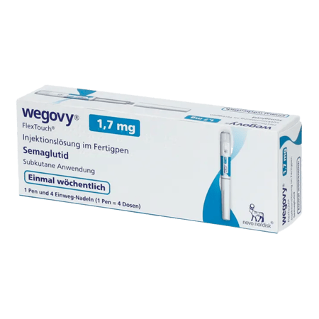 Wegovy 1,7 mg Injektionslösung im Fertigpen zum Abnehmen