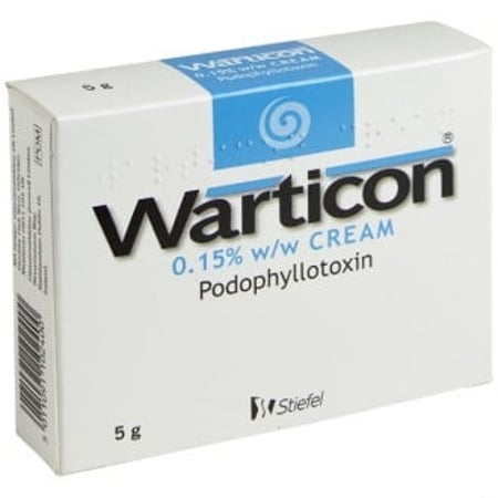 Warticon 0.15% w/w 5mg Creme