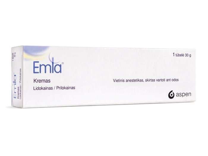 Emla Cream pakuotė