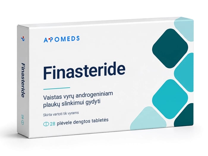 Finasteride pakuotė