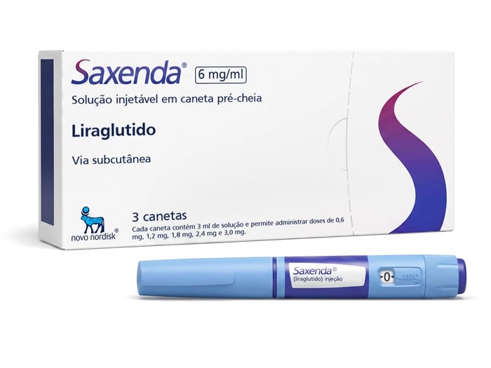 Embalagem de Saxenda
