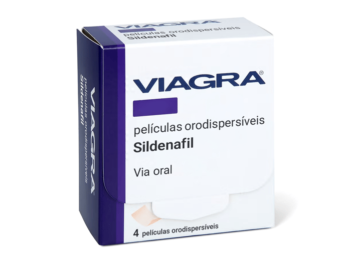 Embalagem de Viagra filmes orodispersíveis