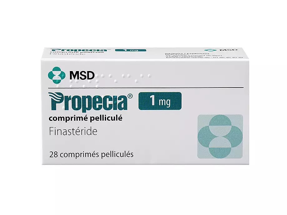 Une boîte de Propecia contenant 28 comprimés