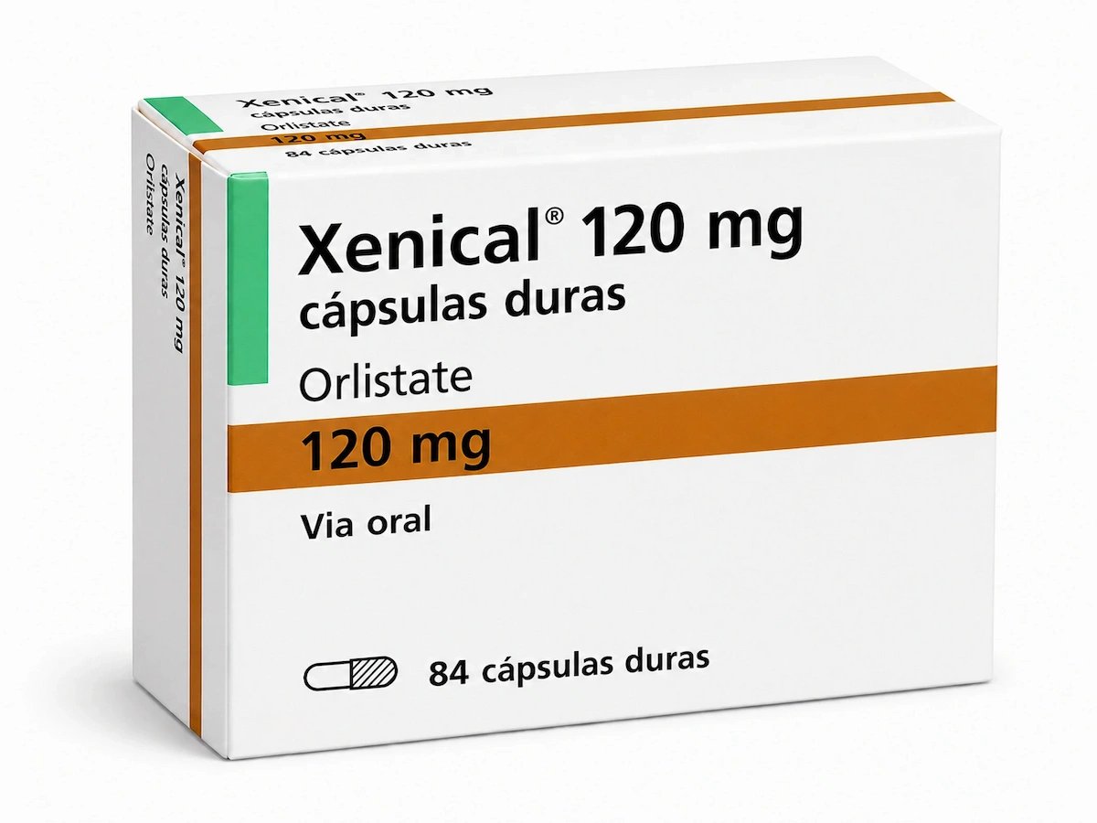A pack of Xenical 84 capsules